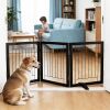 Freestanding Dog Gate, 24" H, 3 Panel