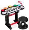 37-Key Kids Electric Keyboard w/ Microphone, Stool