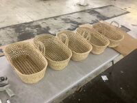 Lot of (5) Woven Baskets