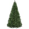 7.5' Unlit Artificial Green Spruce Christmas Tree, w/Easy Assembly
