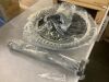 Vintage Outdoor Garden Bird Bath w/ Fleur-de-Lis Accents - 3
