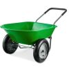 Dual-Wheel Wheelbarrow Garden Cart