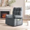 Bestier 35.83-in W Grey Power Lift Recliner Chair with Triple Motor and Side Pocket