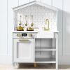 Pretend Play Cottage Kitchen Wooden Toy Set for Kids w/ 5 Accessories