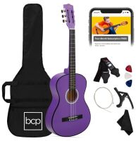 Beginner Acoustic Guitar Set w/ Case, Strap, Extra Strings - 38in