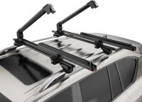 Universal Ski and Snowboard Roof Rack Carrier - Fits 6 Pairs of Skis or 4 Snowboards, Lockable for Secure Transport, Fits Most Factory and Aftermarket Roof Rack Cross Bars