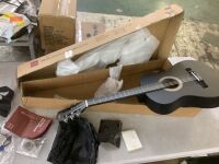 Beginner Acoustic Guitar Set w/ Case, Strap, Extra Strings - 38in