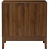 2-Door Reeded Storage Cabinet, Accent Furniture, Sideboard
