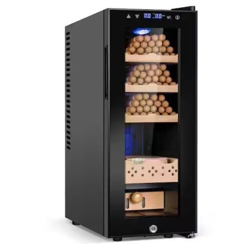 Velivi 10.24 in. 35L Single Zone Electric Humidor - Dented Back