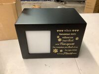 Pet Urns for Ashes, Large Wooden Pet Urns for Dog or Cat Ashes with Dog Angel, Memorial Keepsake Memory Box with Photo Frame, Loss Pet Sympathy Remembrance Gift