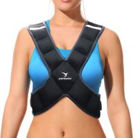 Weighted Vest for Women with Reflective Strips &ndash; Fixed 8lbs, Adjustable 4-10lbs (4 in1) or Adjustable10-16lbs (4 in 1), Strengthen Muscles, Boost Bone Health, and Burn More Calories for Workout - Rucking Vest