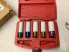 1/2" Dr. Anti-Slip Wheel Protector Impact Socket Set, 5-Piece