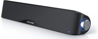 Computer Speakers, Hi-Fi Stereo Computer Sound Bar with Bluetooth & 3.5mm Aux, USB/USB-C Powered for Desktop PC, Laptop & Monitor, Built-in Mic and Headphone Jack