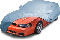 Custom Car Cover, Waterproof All Weather Rain Snow UV Sun Protector Full Exterior Indoor Outdoor Car Covers, 1-Tone