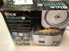 Personal Rice Cooker, PFAS-free, Nonstick. 1 Quart Capacity, with Stainless Steel Steamer Tray, Measuring Cups, Recipe Book with 60 Recipes, and Serving Spoon, As Seen On TV - 4