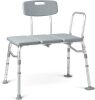Transfer Bench for Bathtubs and Showers, Adjustable Shower Bench and Bath Seat For Seniors and adults, Slip-resistant Feet, Heavy-Duty 400 lb. Weight Capacity, Tool-Free Assembly