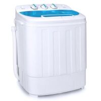 Portable Compact Twin Tub Laundry Machine & Spin Cycle w/ Hose, 13lbs Capacity&nbsp;