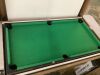 Tabletop Billiard Set, Pool Arcade Game Table w/ 2 Cues, Storage Bag - 40in - 5