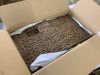 Set of 5 Collapsible Hyacinth Storage Baskets w/ Inserts - 10.5x10.5in - 2