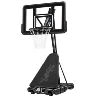 Adjustable 4.4-10ft Basketball Hoop, w/ Shatterproof Backboard, Ball Return