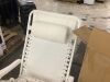 Monochromatic Zero Gravity Patio Chair Recliner w/ Side Tray, Headrest - 3