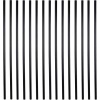 Myard 32" Classic Hollow Round Iron Balusters for Deck Railing, Matte Black, 25 Pack