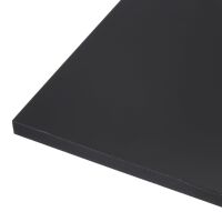 48" x 24" x 1/2" HDPE Plastic Sheet, Black