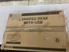 40" L Shaped Desk with USB