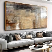Framed Abstract Wall Art, 24" x 48"