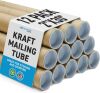 Kraft Mailing Tubes, 2" x 30", 12 Pack