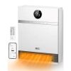 DREO 1500W Smart Wall Mount Ceramic Heater, Furnace, w/Remote 30&deg; Oscillation, Adj Thermostat, Remote