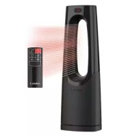 Lasko Bladeless 1500W 28 in. Black Electric Oscillating Tower Ceramic Space Heater with Remote Control and Digital Display