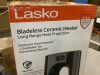 Lasko Bladeless 1500W 28 in. Black Electric Oscillating Tower Ceramic Space Heater with Remote Control and Digital Display - 3