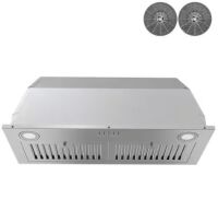 AKDY 30 in. 343 CFM Built-in Insert Kitchen Vent Ducted/Ductless Convertible Range Hood in Stainless Steel with Carbon Filter