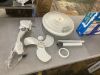 Lasko 16 in. 3 Speed Oscillating Pedestal Fan with Adjustable Height, Auto Off Timer in White - Missing Remote