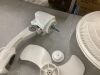 Lasko 16 in. 3 Speed Oscillating Pedestal Fan with Adjustable Height, Auto Off Timer in White - Missing Remote - 2