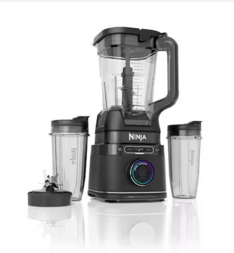 NINJA Detect Duo Power 72 oz. 10 Speed Black Pro Blender, Single Serve Traditional Blender with Blend Sense Technology