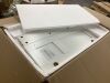Puluomis 24 in. W x 18.1 in. D x 31.7 in. H White Bath Vanity with White Solid Surface Top - 2