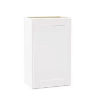 Hampton Bay Shaker 18 in. W x 12 in. D x 30 in. H Assembled Wall Cabinet in Satin White