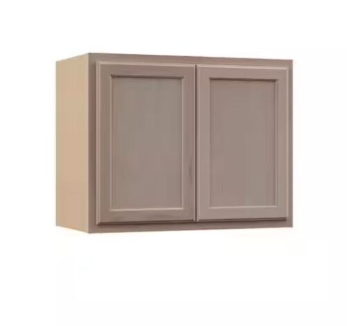 Hampton Bay Recessed Panel 30 in. W x 12 in. D x 24 in. H Assembled Wall Bridge Cabinet in Unfinished