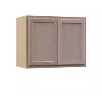 Hampton Bay Recessed Panel 30 in. W x 12 in. D x 24 in. H Assembled Wall Bridge Cabinet in Unfinished