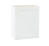 Hampton Bay Shaker 24 in. W x 12 in. D x 30 in. H Assembled Wall Cabinet in Satin White