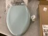 BEMIS Elongated Soft Close Plastic Toilet Seat in Heron Blue - 3