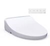 TOTO KS5 Washlet Electric Bidet Seat for Elongated Toilets with Warm Water Wash and Remote Control in Cotton White