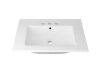 Eridanus Tucson 24 in. W x 18 in. D Vitreous China Vanity Top in White with 3 Faucet Holes (4 in. Centerset)