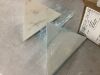 Lot of (2) FlexStone 10 in. Shave Shelf, 1 Calacatta White & 1 White - 2