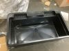TEHILA 23.75 in. D x 39.5 in. W 37-Gallon Freestanding Laundry/Utility Sink in Black with Black Pull-Out Faucet - 3
