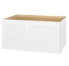 Hampton Bay Avondale 30 in. W x 12 in. D x 30 in. H Ready to Assemble Plywood Shaker Wall Kitchen Cabinet in Alpine White