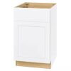 Hampton Bay Avondale 36 in. W x 24 in. D x 18 in. H Ready to Assemble Plywood Shaker Wall Bridge Kitchen Cabinet in Alpine White