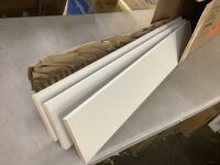 Lot of (3) Hampton Bay Hampton/Shaker 6 in. W x 36 in. H x 0.75 in. D Wall Filler in Satin White